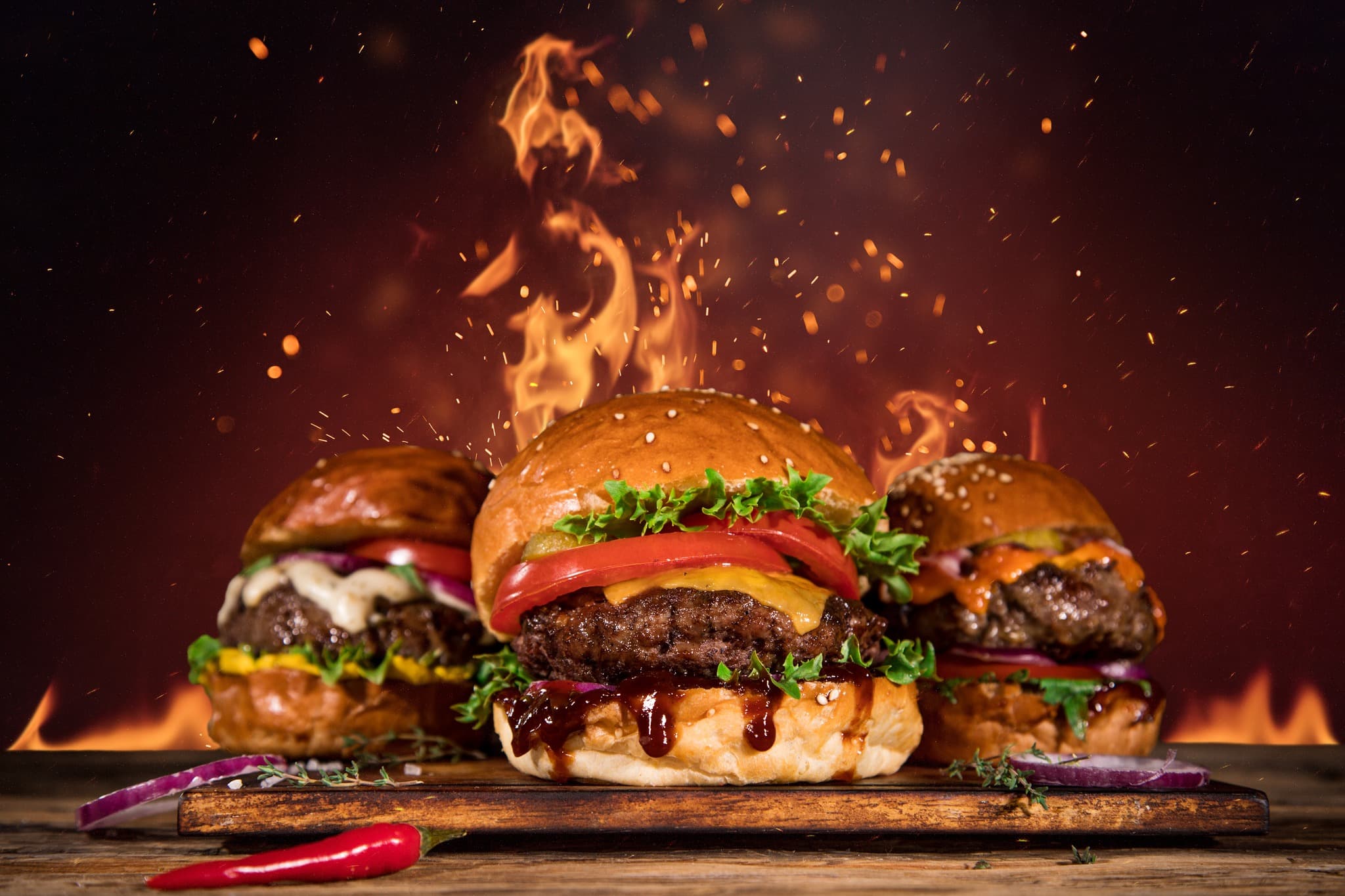 Boss burger & baguette hero background